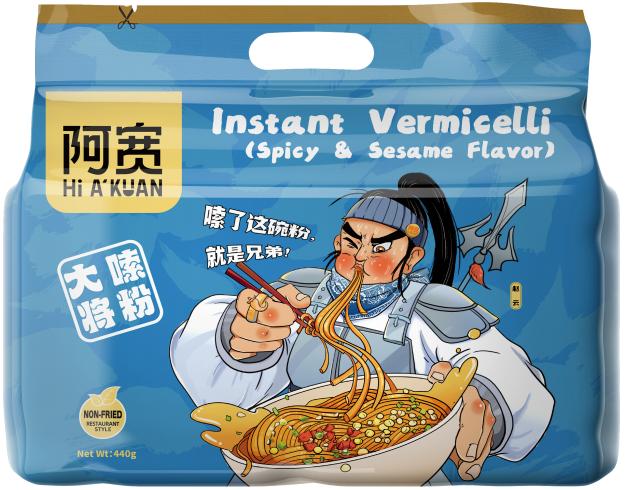 Instant Vermicelli<br>Spicy &Sesame Flavor) <br>400g*12bags