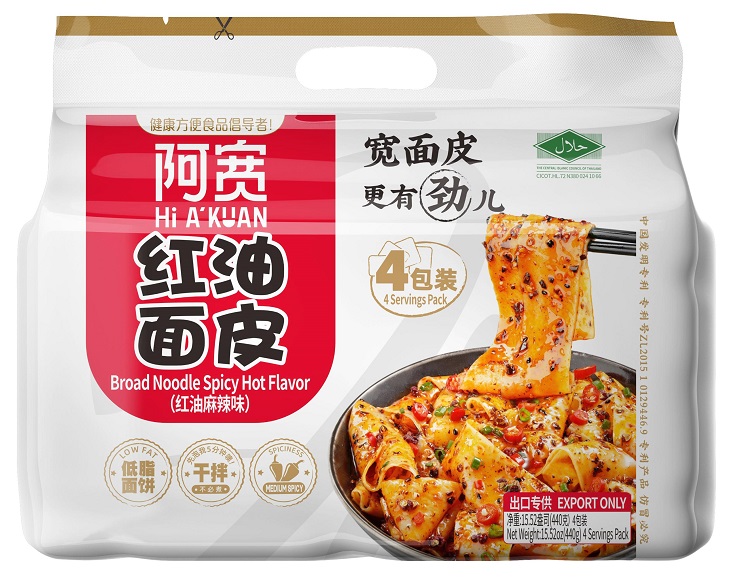 Broad Noodle Spicy Hot Flavor <br>440g*12bags