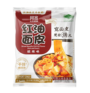 Broad Noodle Chili Oil Flavor （Sour and Hot）115g*20bags